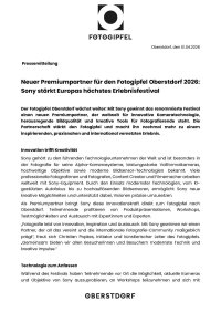 Sony als neuer Premiumpartner