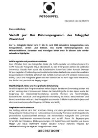 Vielfältiges Rahmenprogramm