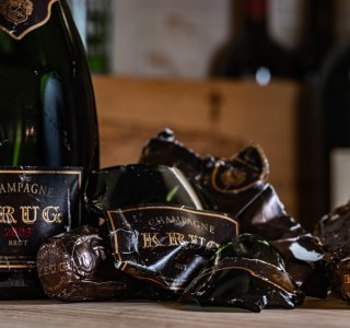 Broken Champagne Krug 2003