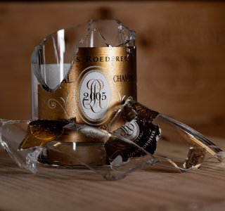 2005 Roederer Cristal Broken Glass