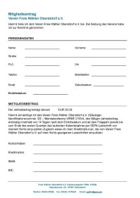 Mitgliedsantrag