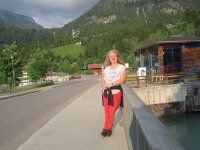 Mühlenbrücke mit Blick auf die Schanze Angela Simnacher
