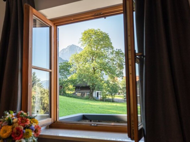 Der Blick vom Wohnzimmer Höfats
