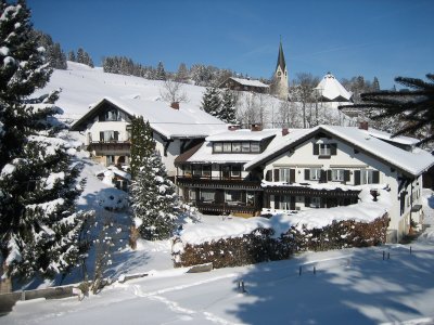 Gästehaus im Winter