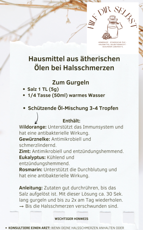 Rezept Halsschmerzen