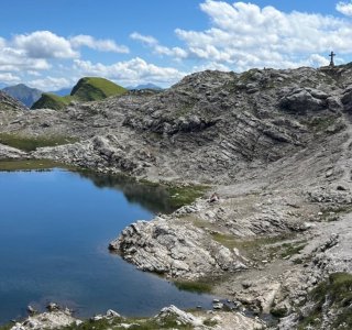 Bergsee am Koblat-Höhenweg am Nebelhorn, Oberstdorf