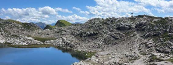 Bergsee am Koblat-Höhenweg am Nebelhorn, Oberstdorf