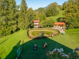 Unser Garten von oben