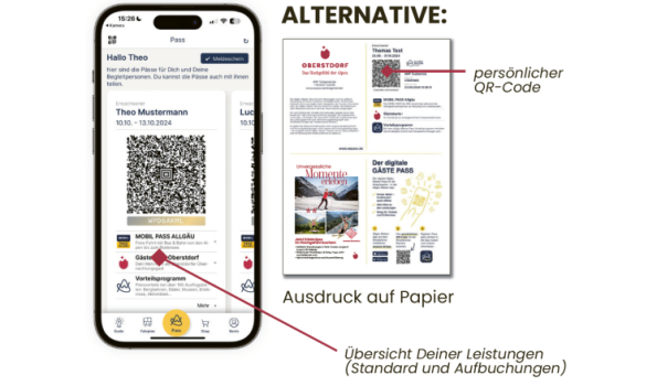 Allgäu Walser App digitale Gästekarte
