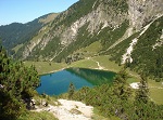 Der Gaisalpsee oberhalb der Gaisalpe