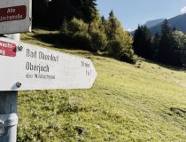 Abweig von der Alten Jochstraße in Richtung Wildbachtobel
