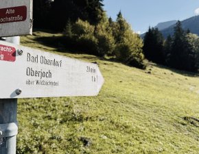 Abweig von der Alten Jochstraße in Richtung Wildbachtobel