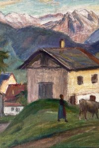 Öl auf Leinwand / 50 x 60 cm / signiert unten links: O Modersohn