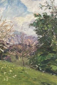 Otto Modersohn, Apfelbäume bei Frau Hallbauer 