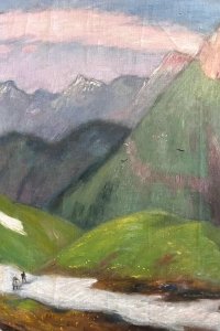 Otto Modersohn, Frühling im Gebirge, Heilbronner Weg mit Höfats