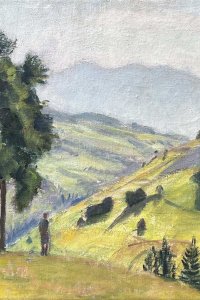 Otto Modersohn, Laube mit Weitblick, unterhalb von Café Polite 