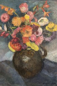 Otto Modersohn, Leuchtender Blumenstrauß 