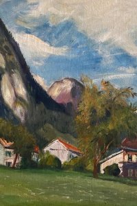 Otto Modersohn, Spätsommertag bei Hindelang mit Hirschberg 