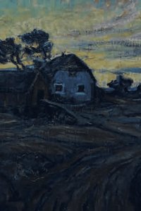 Julius Seyler, Landschaft mit Straße und Häusern