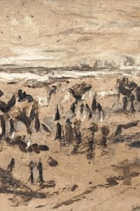 Julius Seyler, Personen und Pferde am Watt