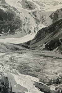 Altgletscher bei Jungfrau und Mönch, Edward Theodore Compton