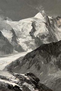 Großglockner mit Pasterze, Edward Theodore Compton