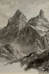 Jäger beim Abstieg am Großen Litzner, Edward Theodore Compton