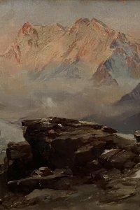 Monte Rosa bei Sonnenuntergang, Edward Theodore Compton