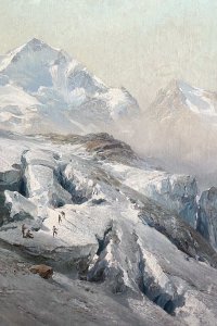 Morteratsch-Gletscher und Piz Bernina, Edward Theodore Compton