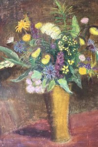 Blumenstrauß mit Frauenschuh