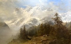 Mischabelgruppe mit alpiner Landschaft