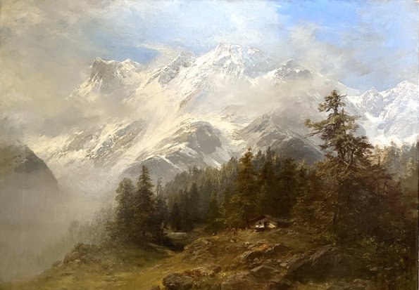 Mischabelgruppe mit alpiner Landschaft