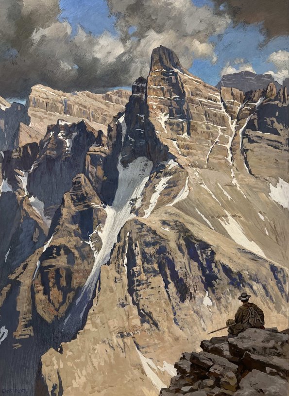 Kaltwasserkarspitze von Birkkarspitze im Karwendel