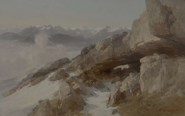 Blick auf die Berner Alpen - Edward Theodore Compton 