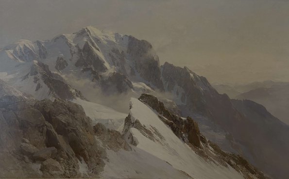 Montblanc vom Dôme de Miage - Edward Theodore Compton 