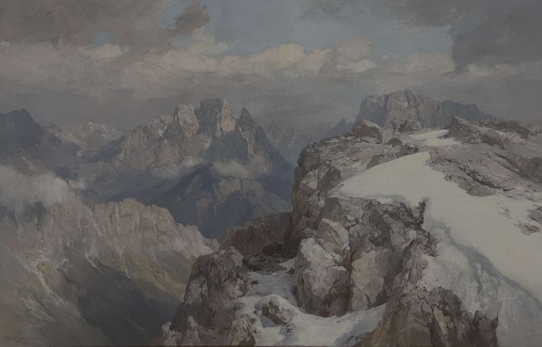 Vom Gipfel des Pelmo - Edward Theodore Compton