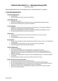 GCO Beitragsordnung 2026