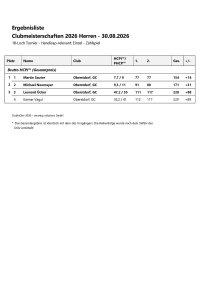 Ergebnisliste Herren