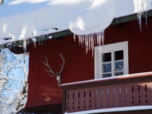 Die Welt ist tief verschneit