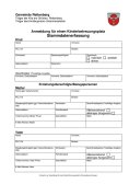 Anmeldung für einen Kinderbetreuungsplatz (Stammdatenerfassung)