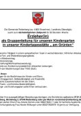 Stellenanzeige Erzieherin KiTa Rettenberg