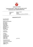 Niederschrift vom 17.03.2025
