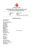 Niederschrift vom 28.04.2025