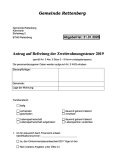 Antrag Befreiung Zweitwohnungssteuer 2019
