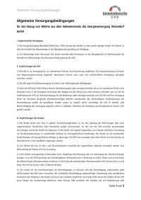 Allgemeine Versorgungsbedingungen Nahwärme Oberstdorf