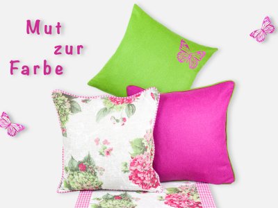 Kissen und Läufer