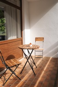 Sonniger Balkon