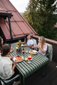 Pizzaabend auf der Dachterrasse
