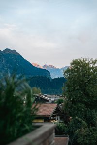 Berge im Abendrot