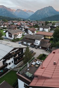 Bergblick auf der Dachterrasse